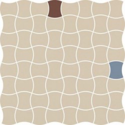 Modernizm Bianco Mozaika Prasowana K.3,6X4,4 Mix A 30,86X30,86