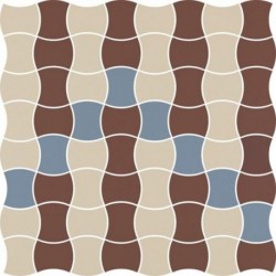 Modernizm Bianco Mozaika Prasowana K.3,6X4,4 Mix B 30,86X30,86