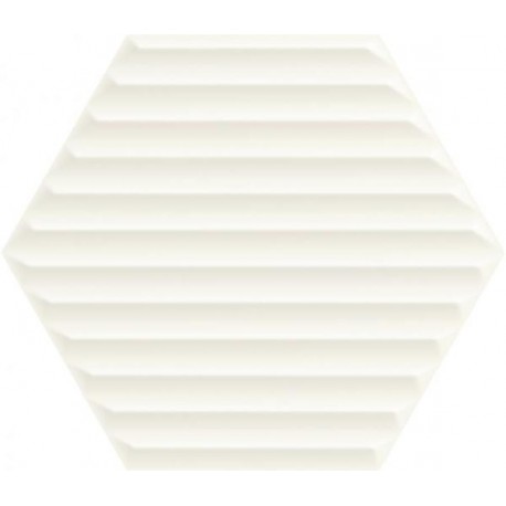 Woodskin Bianco Heksagon Struktura B Sciana 19,8X1